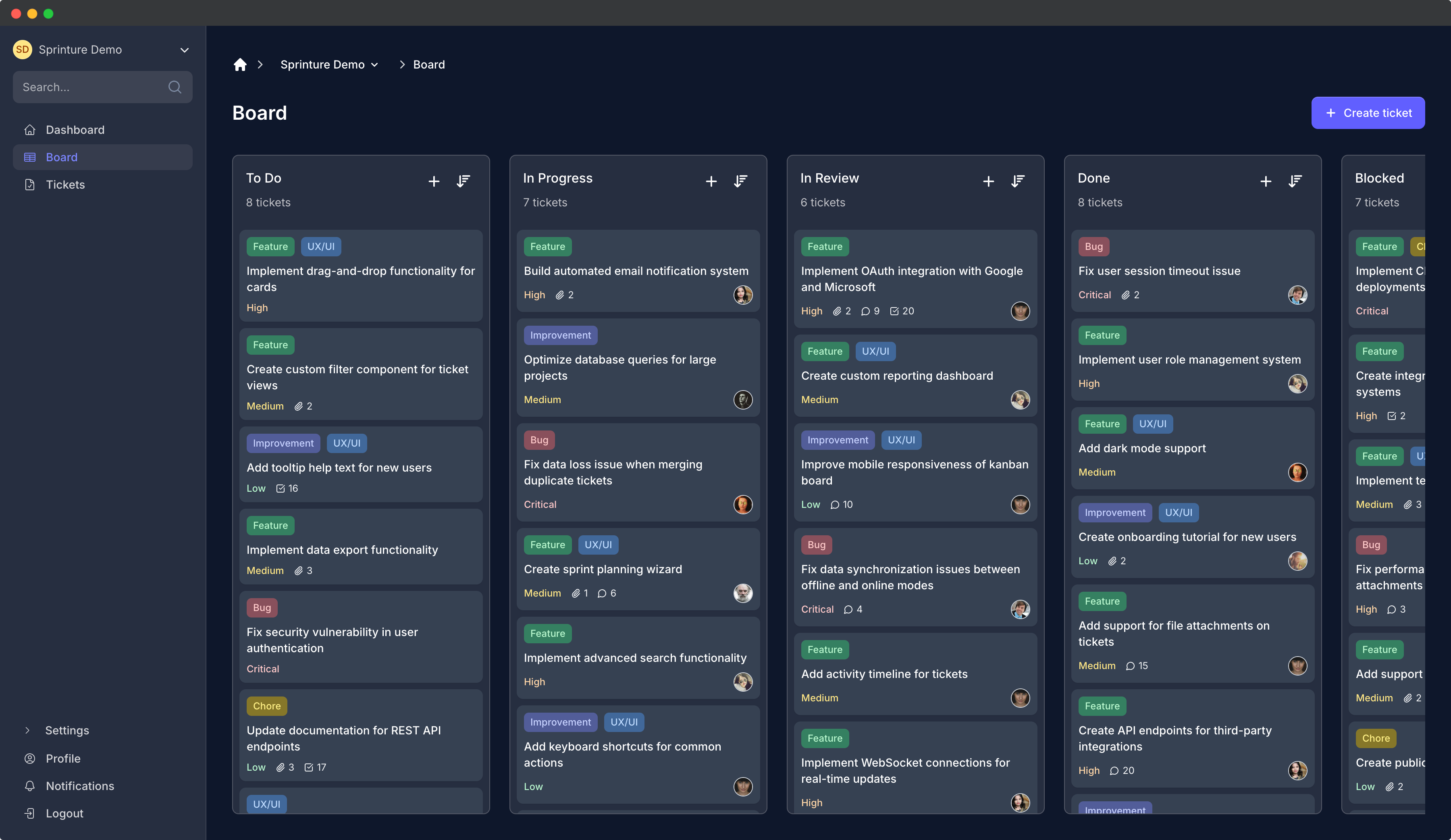 Kanban board